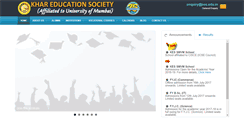 Desktop Screenshot of kes.edu.in